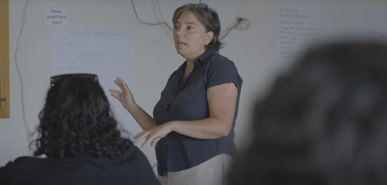CRO Wendy Ronalds facilitated the workshop in East Gippsland, Victoria. Image: Tim Pace